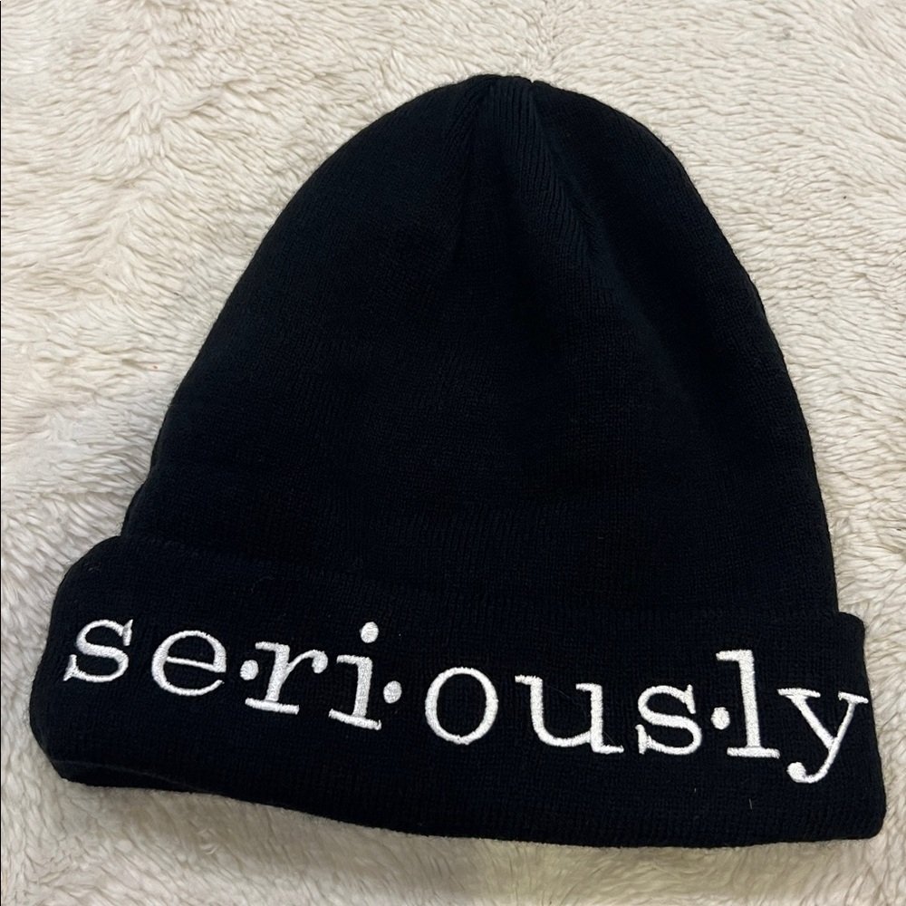 Black AERO Beanie Seriously